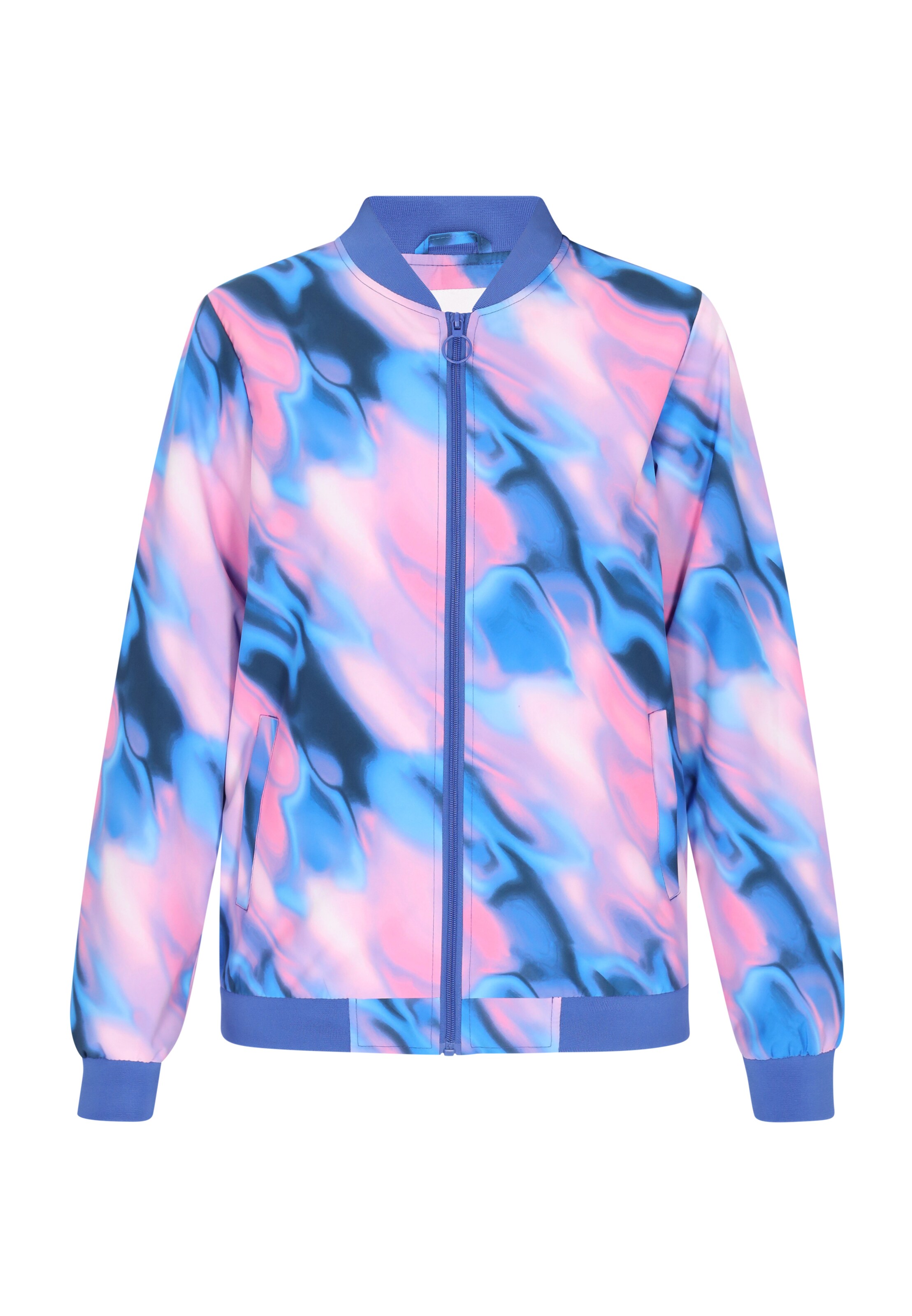 Veste mi-saison MYMO en violet : devant