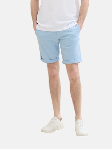 TOM TAILOR Slimfit Shorts in Blau: predná strana