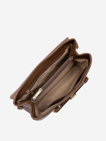 LANCASTER Paris Handtas 'Lancaster Sac à main A rabat avec fermoir M Milano Cosmos Châtaigne' in Bruin