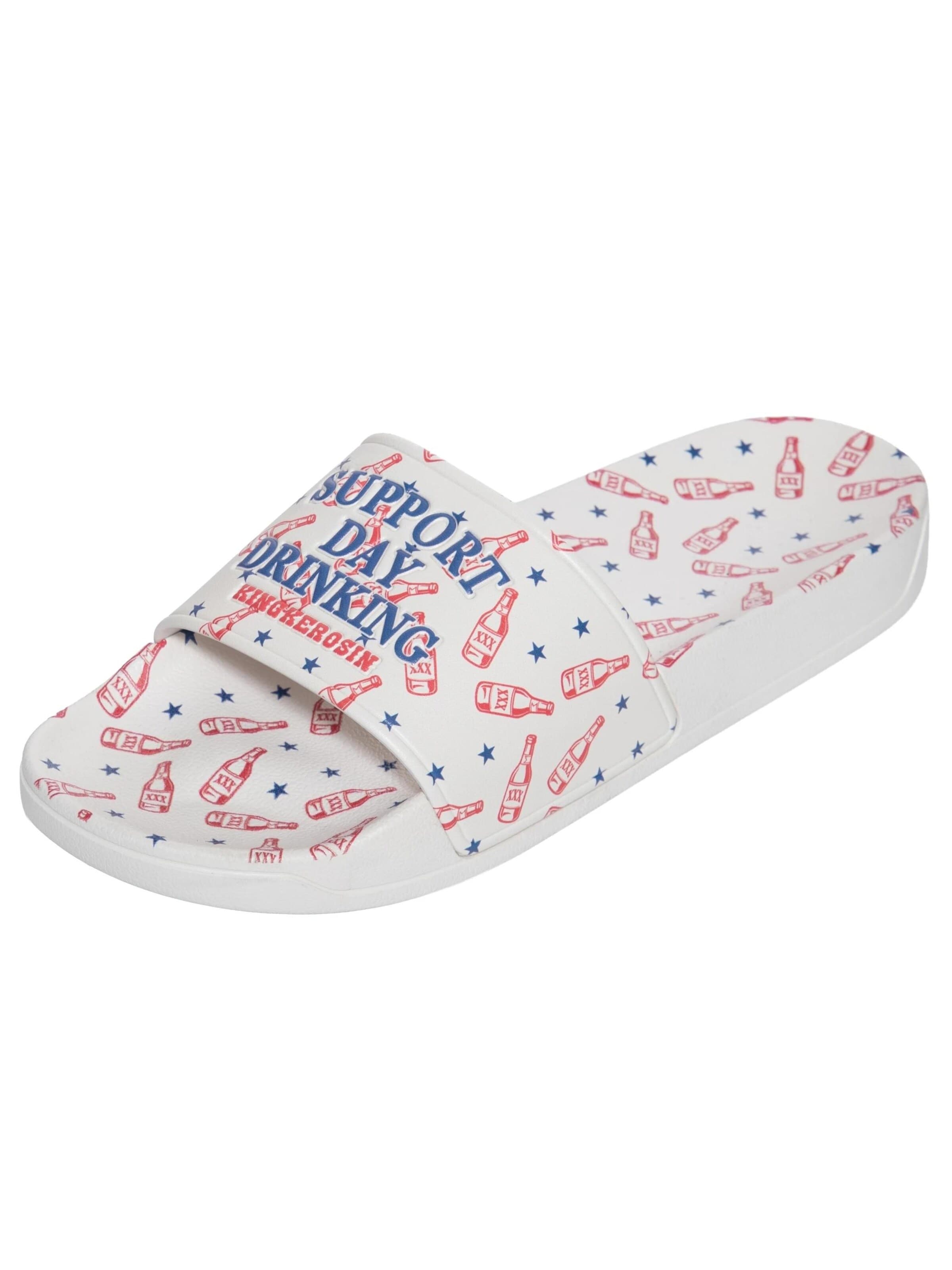 King Kerosin Mules 'Support Day Drinking' in White