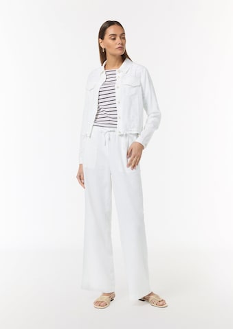 Wide Leg Pantalon comma casual identity en blanc