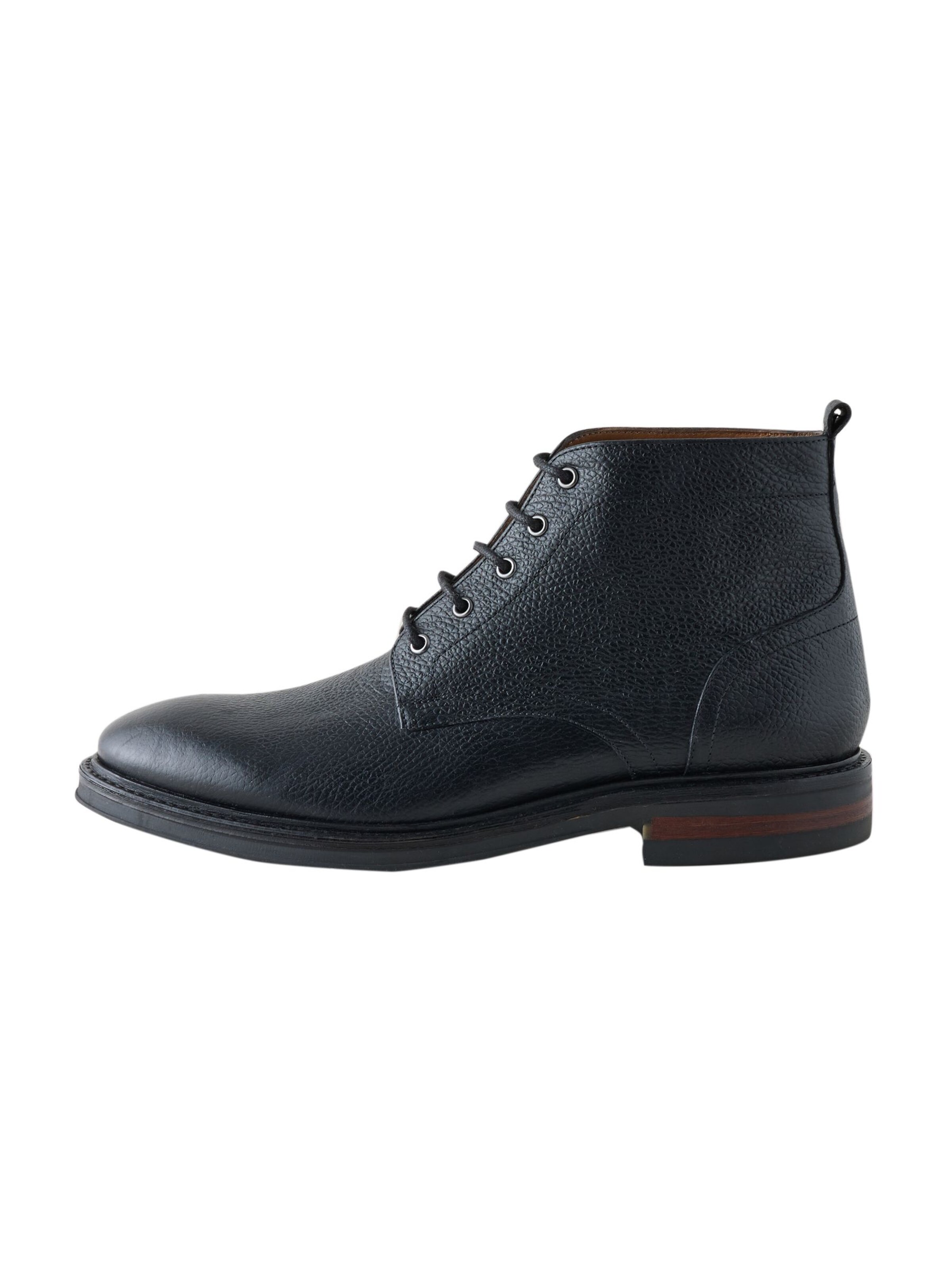 Next - Botas con cordones en negro: frente