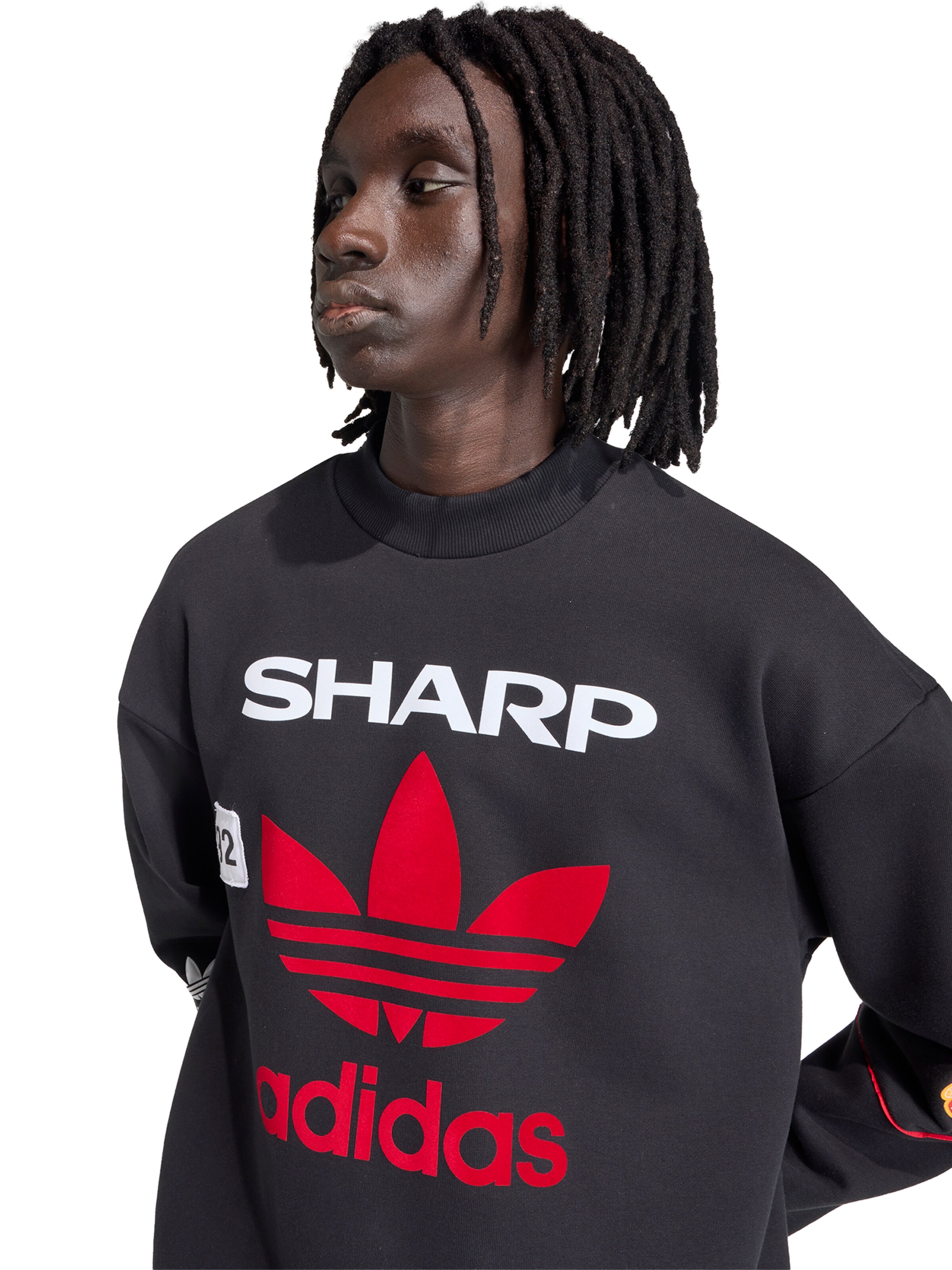 juoda ADIDAS PERFORMANCE Sportinio tipo megztinis 'MUFC 90'