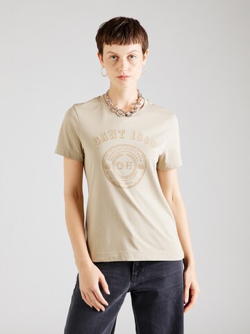 GANT Shirt in Beige: voorkant