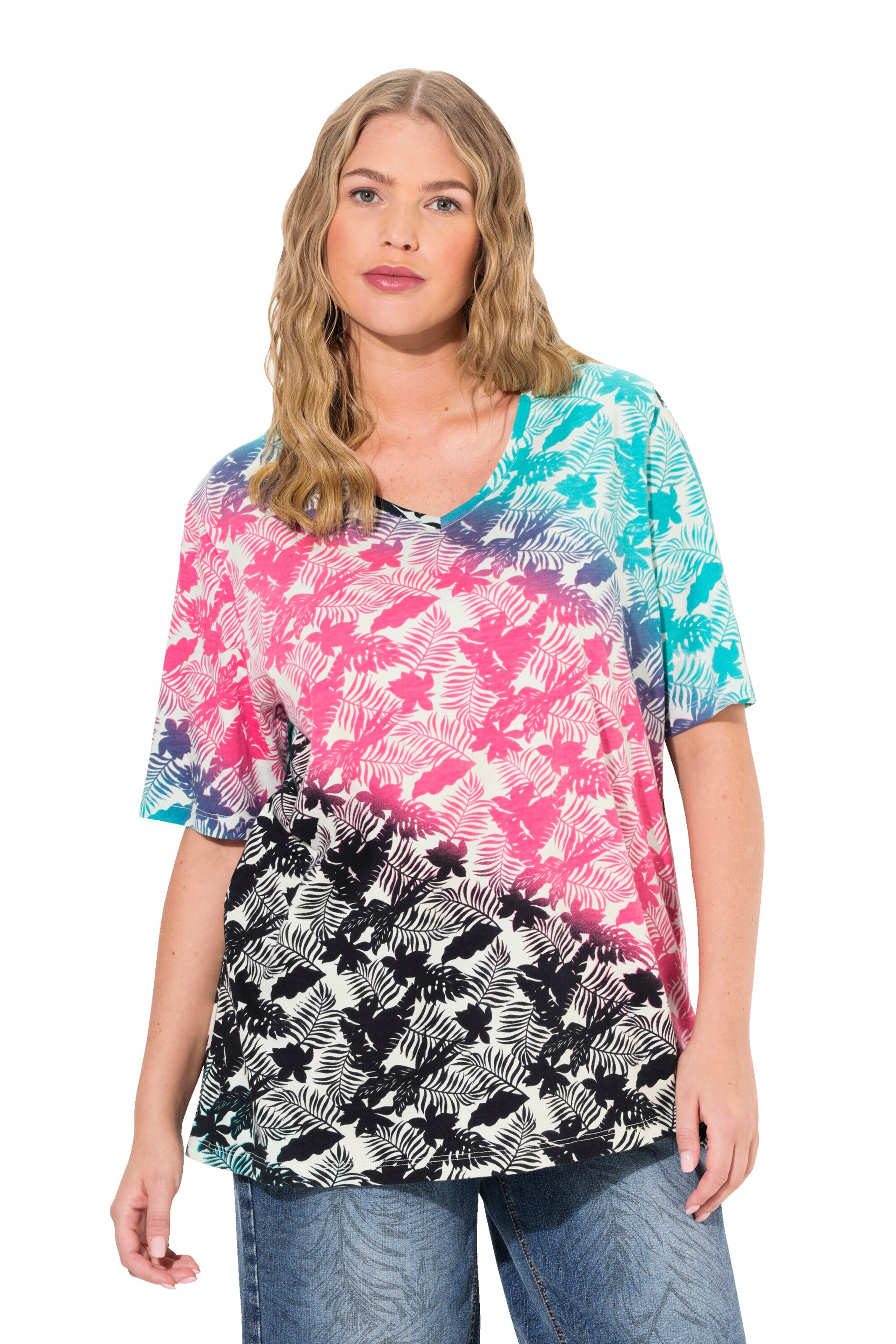 Ulla Popken Shirt in Mixed colours: front