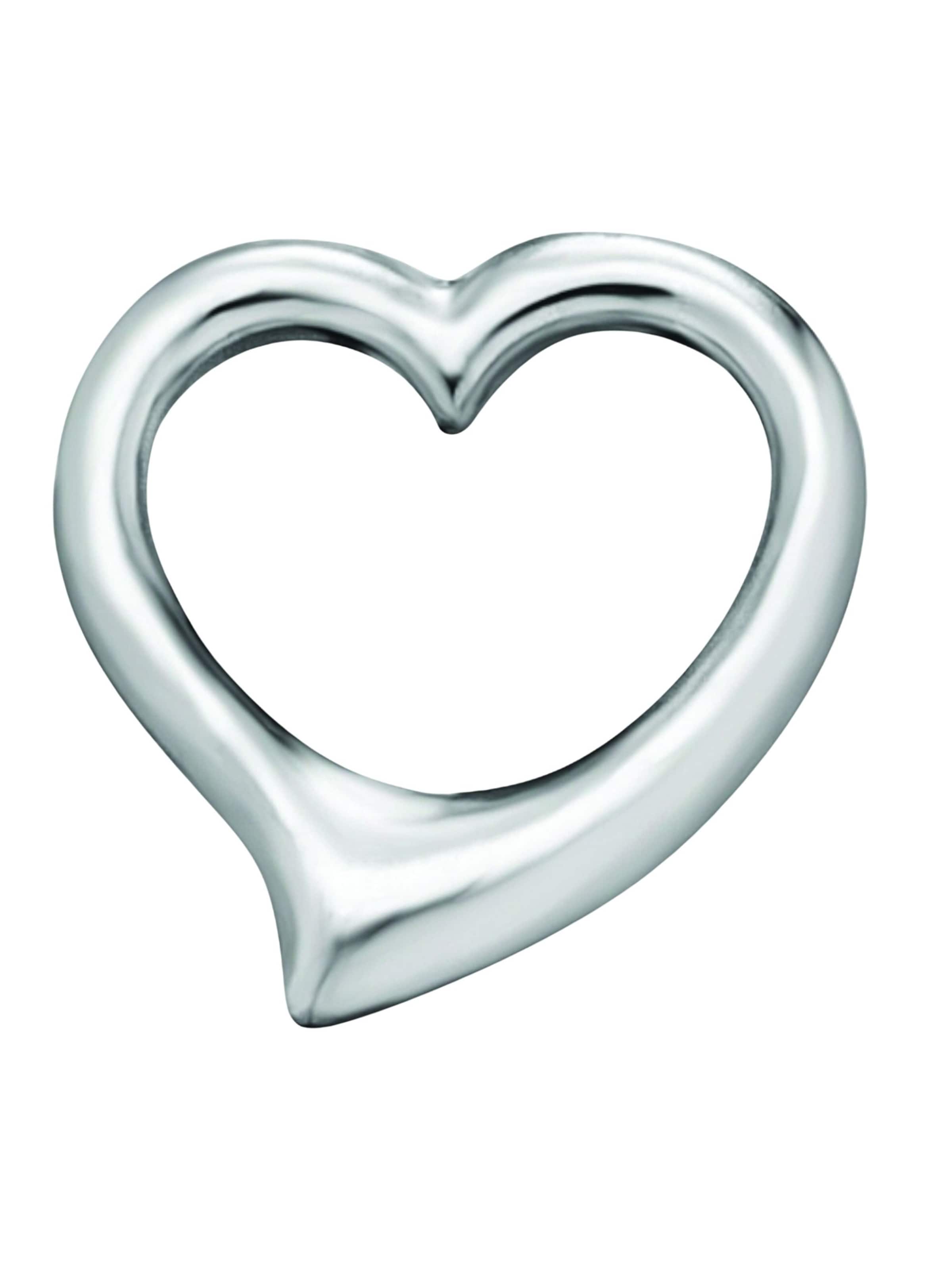 ONE ELEMENT Anhänger 'Herz' in Silber: Vorderseite