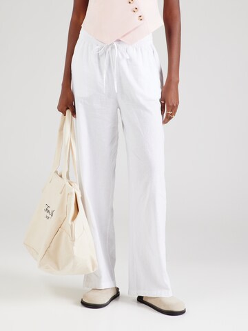 VERO MODA Wide Leg Bukser 'LINN' i hvid: forside