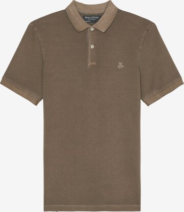 Coupe regular T-Shirt Marc O'Polo en marron : devant