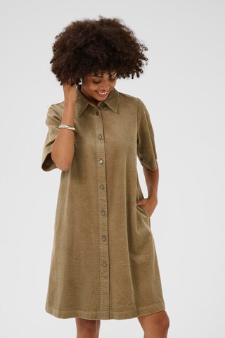 CULTURE Blousejurk 'Baela Klay ' in Beige: voorkant