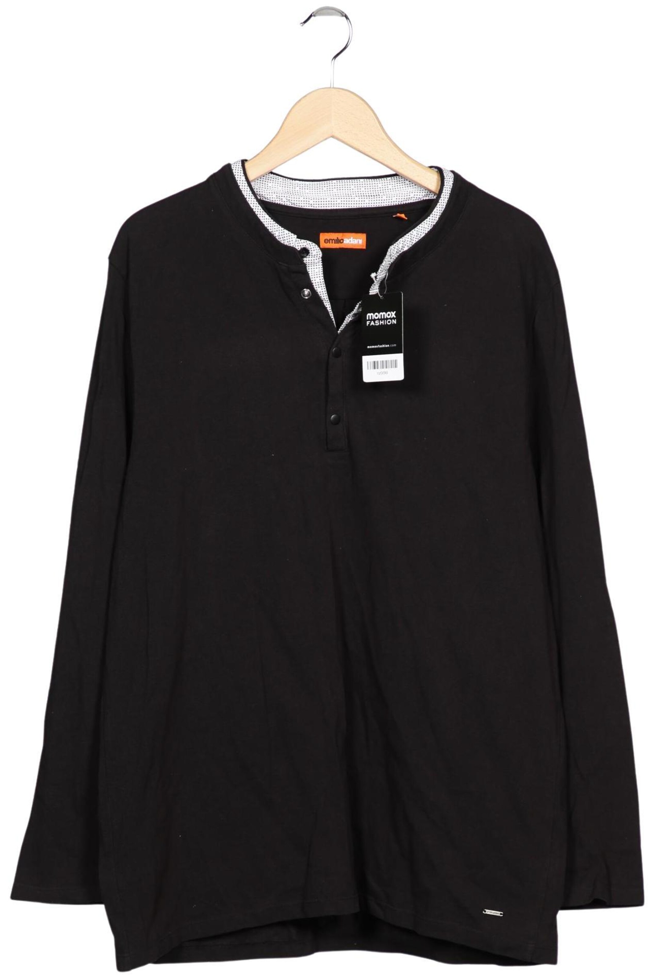 emilioadani Poloshirt XXL in Schwarz: Vorderseite