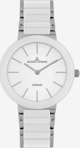 Jacques Lemans Analog Watch in White: front