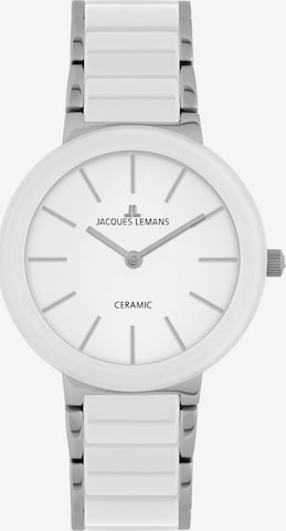 Jacques Lemans Analog Watch in White: front