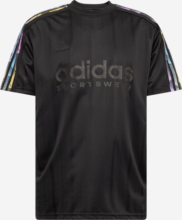 T-shirt fonctionnel 'Tiro' ADIDAS SPORTSWEAR en noir : devant