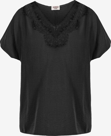 Karko Bluse 'LEONA' i sort: forside