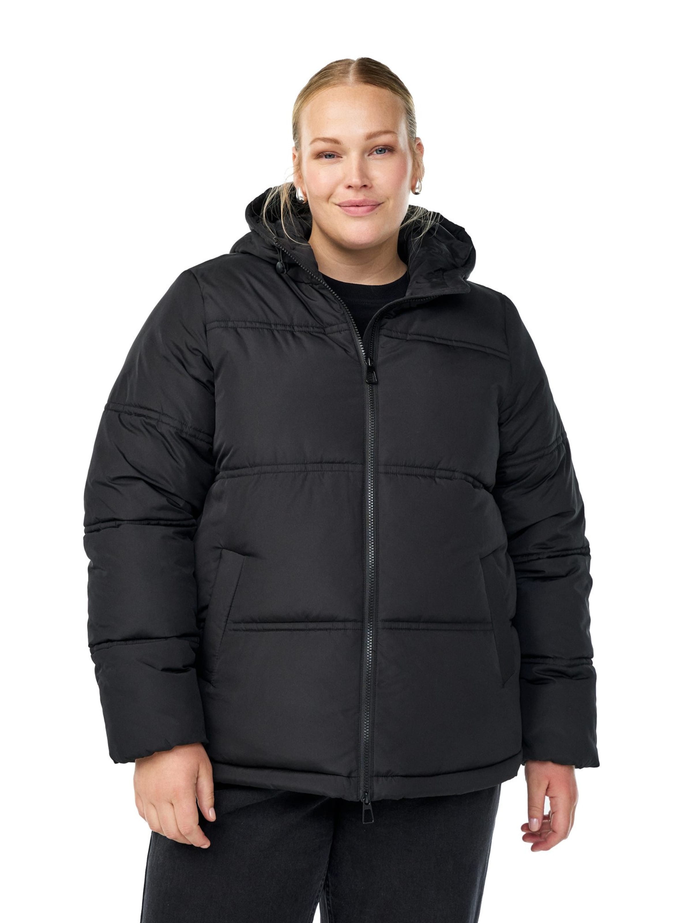 Giacca invernale 'Calea' di Zizzi in nero: frontale