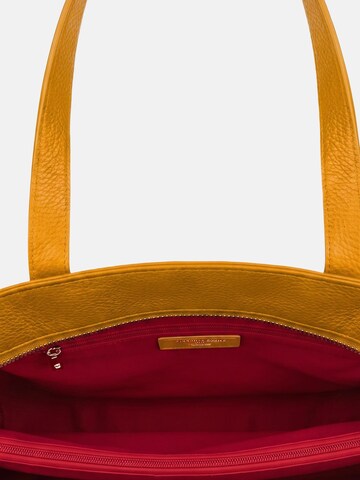 Borsa a spalla 'Borsa a Spalla Donna Pelle Genuina Virginia Rhinè 43x31 cm' di Virginia Rhinè in giallo