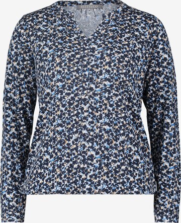 Betty & Co Casual-Shirt mit elastischem Bund in Blau: predná strana