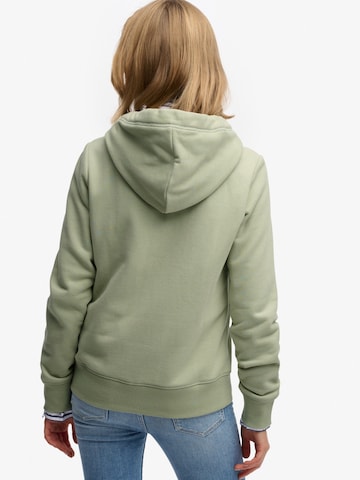 Superdry - Casaco em moletão 'ESSENTIAL' em verde