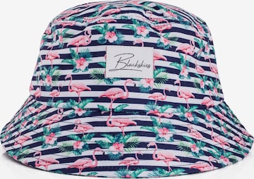 Blackskies Hat 'Tropical Flamingo Vol. II' in Blue: front