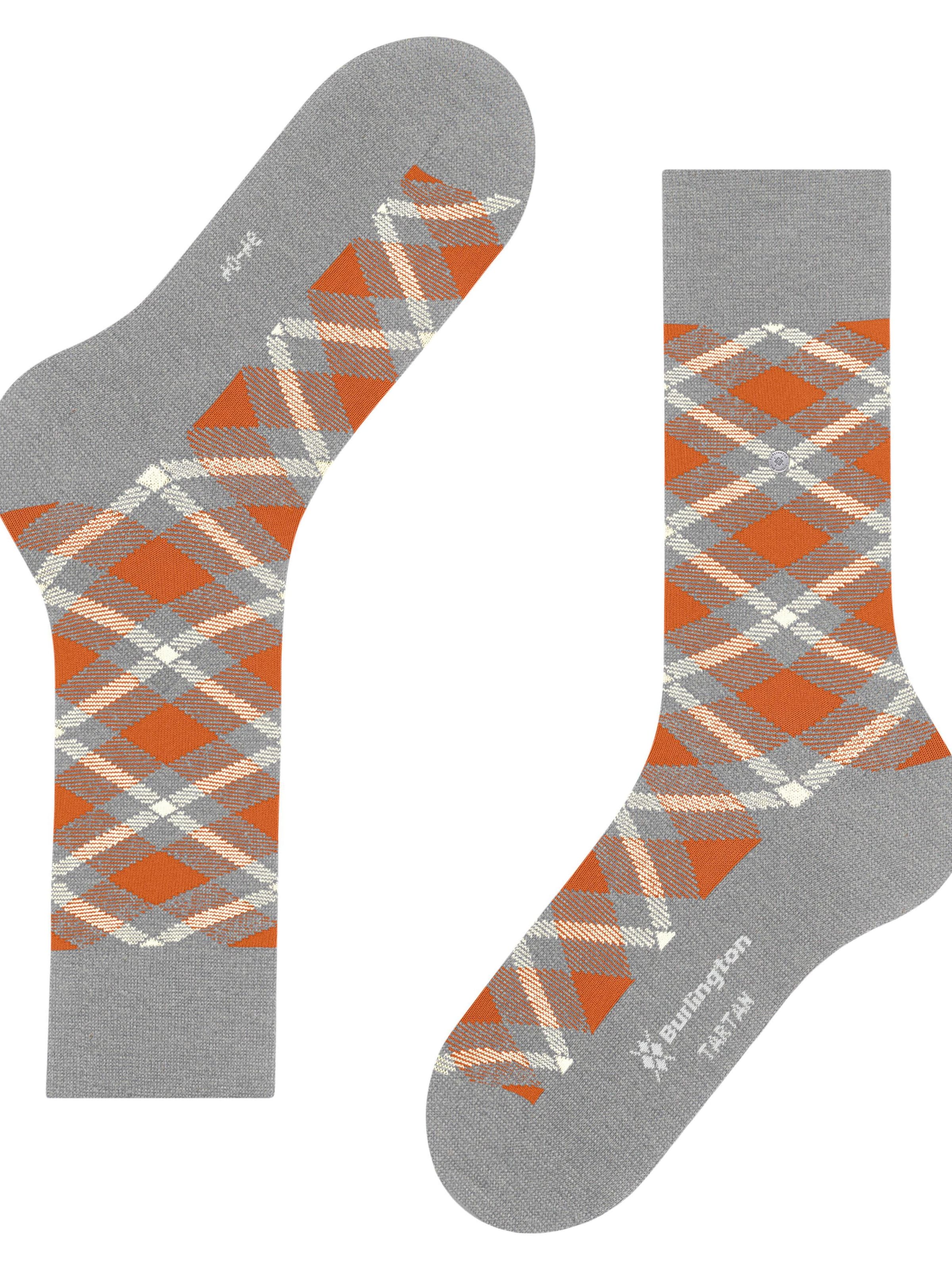 BURLINGTON Socks 'Tartan' in Grey