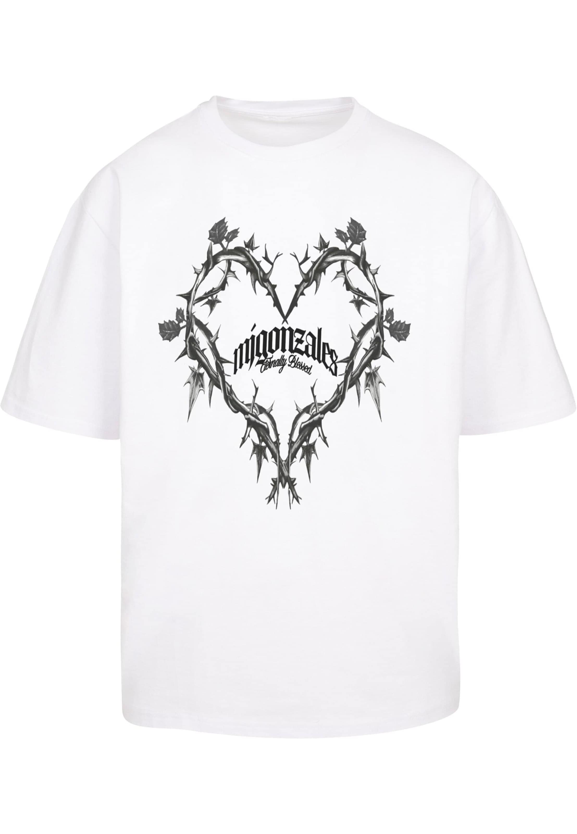 Maglietta 'Heart of Thornes' di MJ Gonzales in bianco: frontale