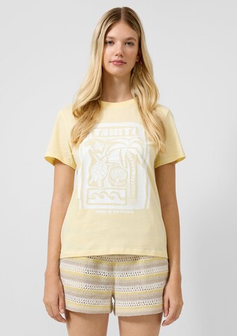 T-shirt QS en jaune : devant