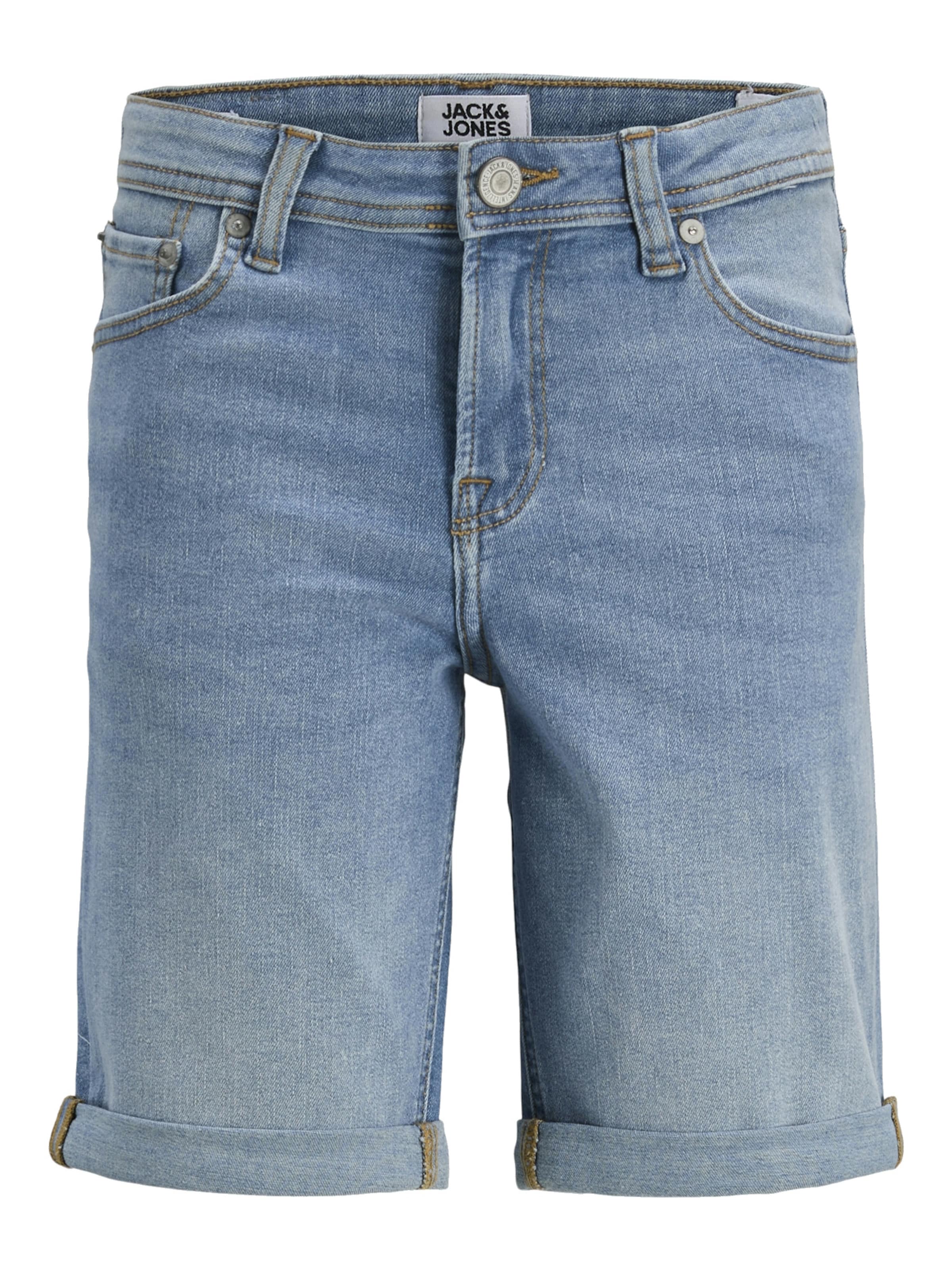 Regular Jean 'Rick Original' Jack & Jones Junior en bleu : devant