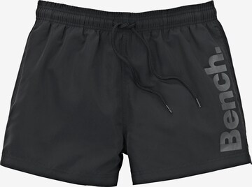 Shorts de bain BENCH en noir : devant