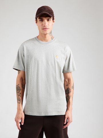 Carhartt WIP Póló 'Chase' - szürke: elől