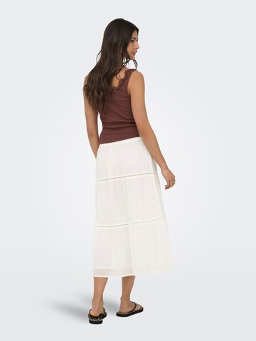 Jupe 'ONLIsabella' ONLY en blanc