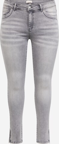 ONLY Carmakoma Skinny Jeans 'KARLA' in Grijs: voorkant