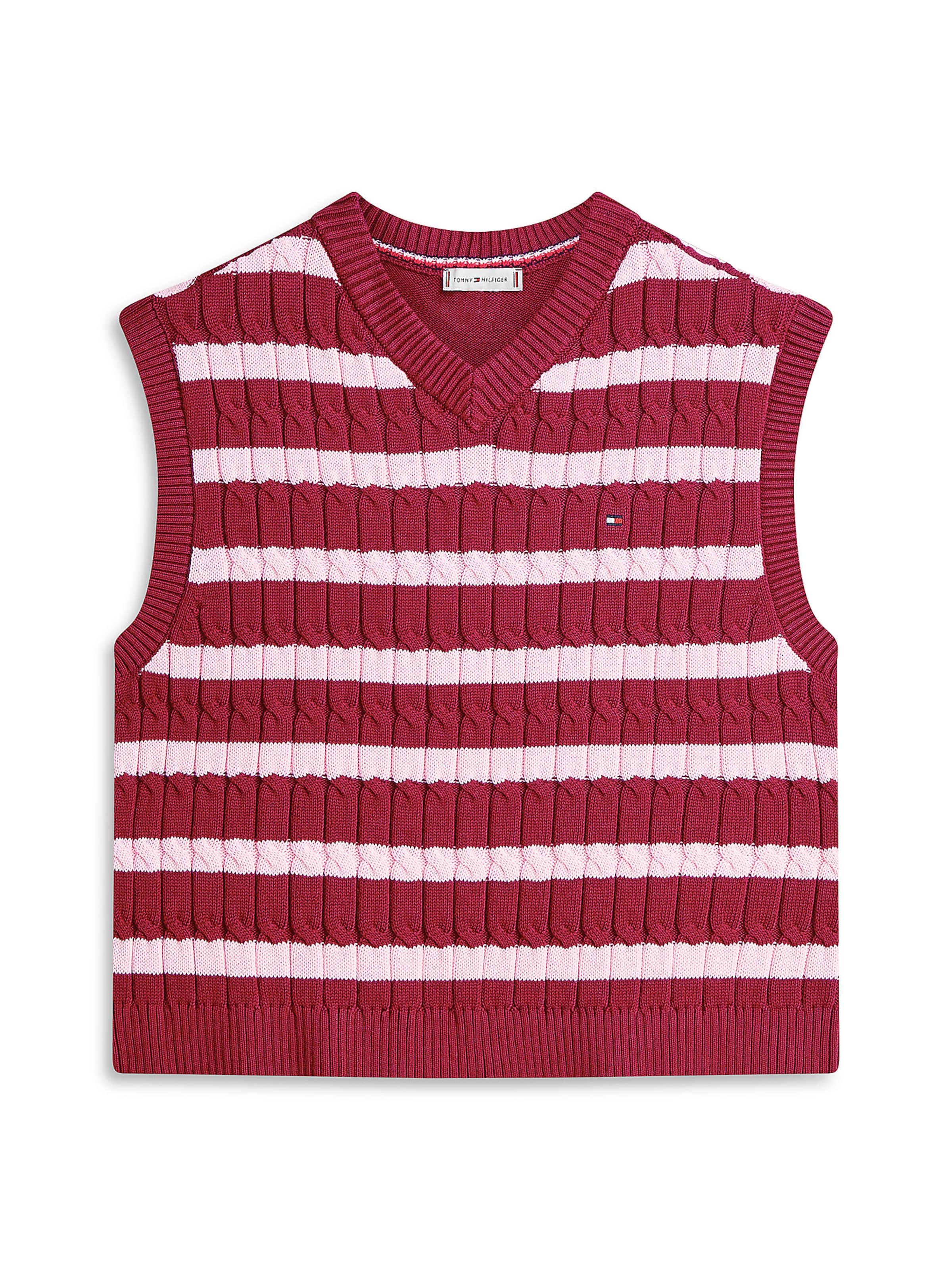 Pull-over TOMMY HILFIGER en rouge : devant