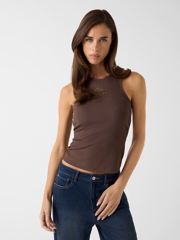 GUESS Top in Brown: front