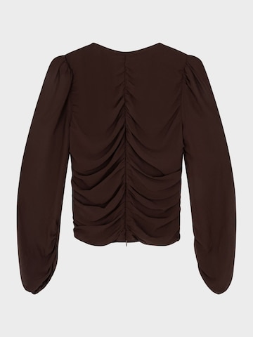 AMAYA Amsterdam Blouse 'Icy Blouse' in Brown