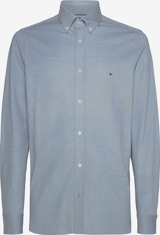 Coupe slim Chemise '1985' TOMMY HILFIGER en bleu : devant