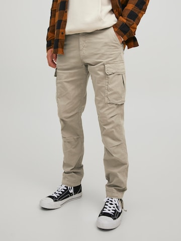 JACK & JONES Regular Cargo trousers 'Ace Tucker' in Beige: front