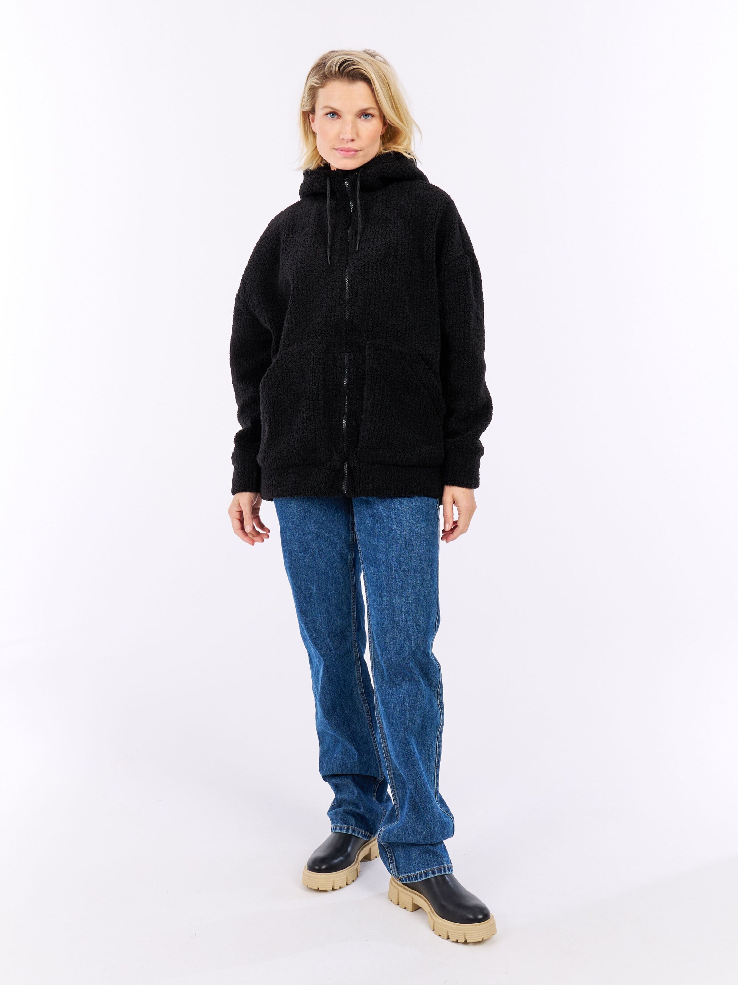 PROTEST Fleece Jacket 'PRTSophy' in Black