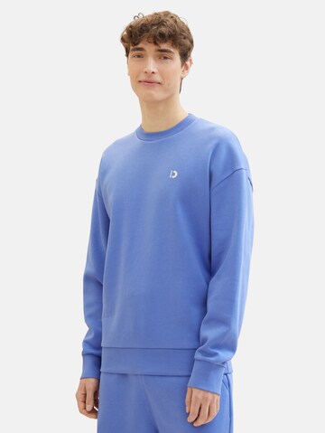 TOM TAILOR DENIM Sweatshirt in Blue: front