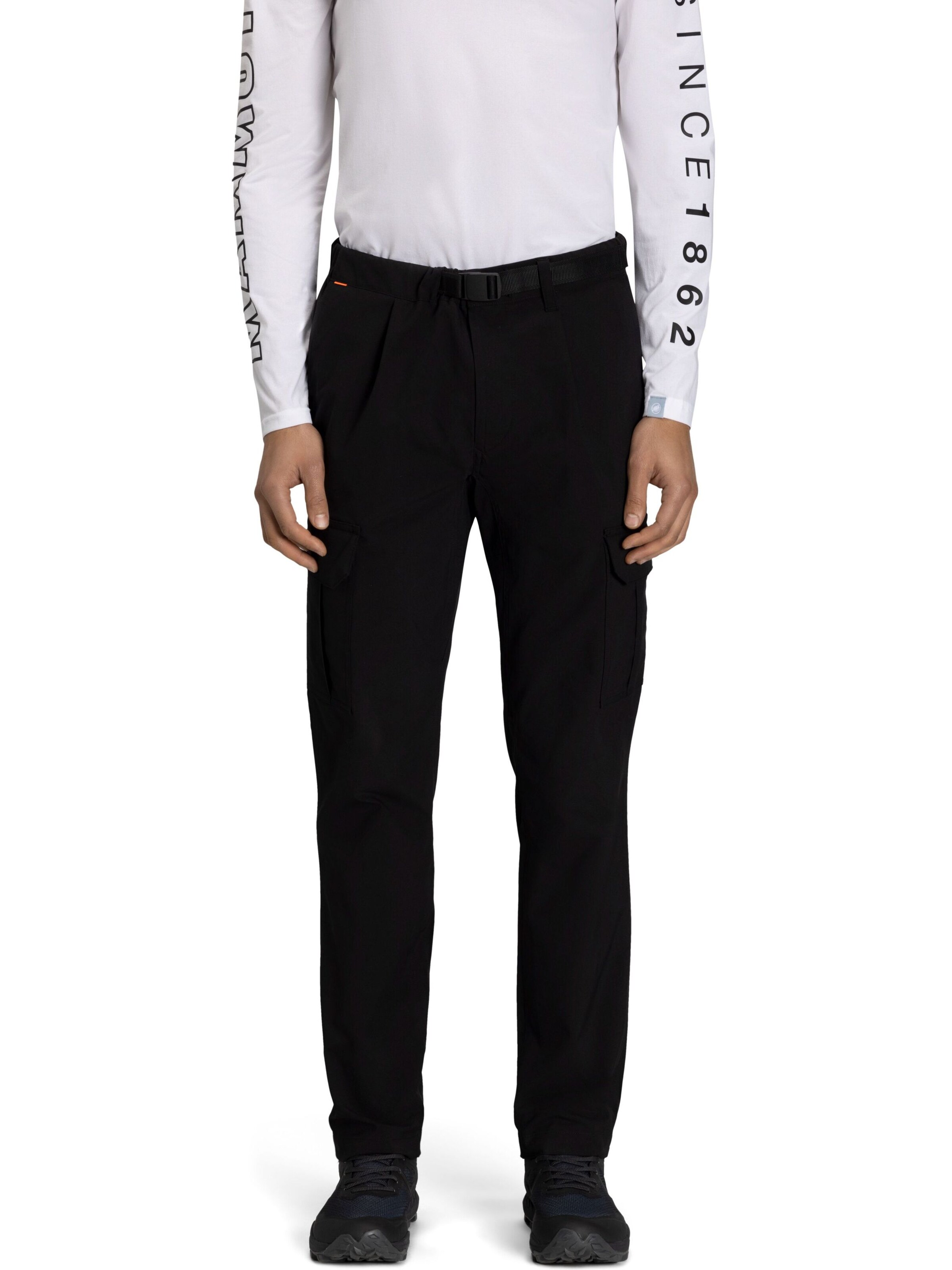 MAMMUT Regular Outdoorhose in Schwarz: Vorderseite