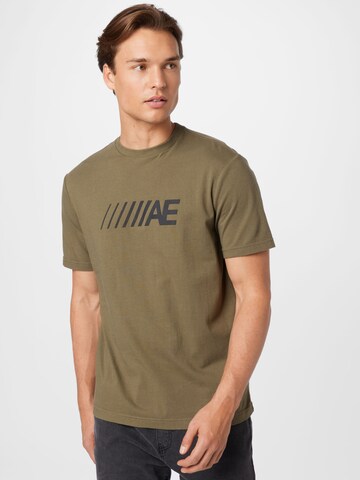 T-Shirt American Eagle en vert : devant