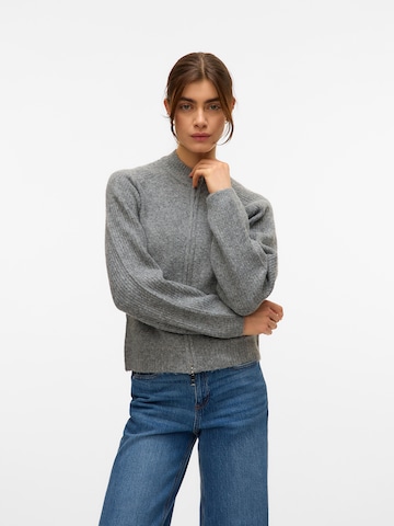 VERO MODA Вязаная кофта 'VMBANG' в Серый: спереди