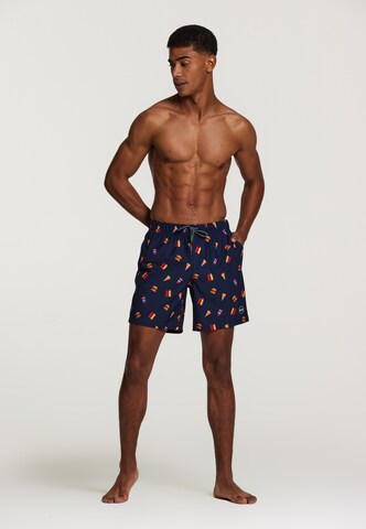 Shorts de bain 'fast food 4-way stretch' Shiwi en bleu