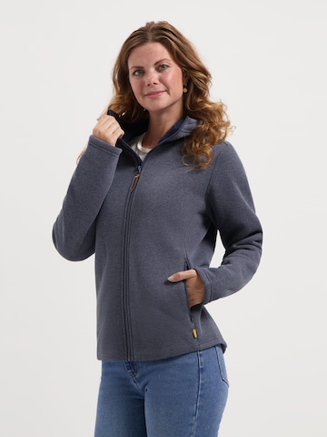 MGO Gebreid vest 'Macy' in Blauw: voorkant