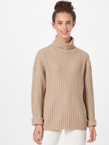 Stitch and Soul Sweater in Beige: front