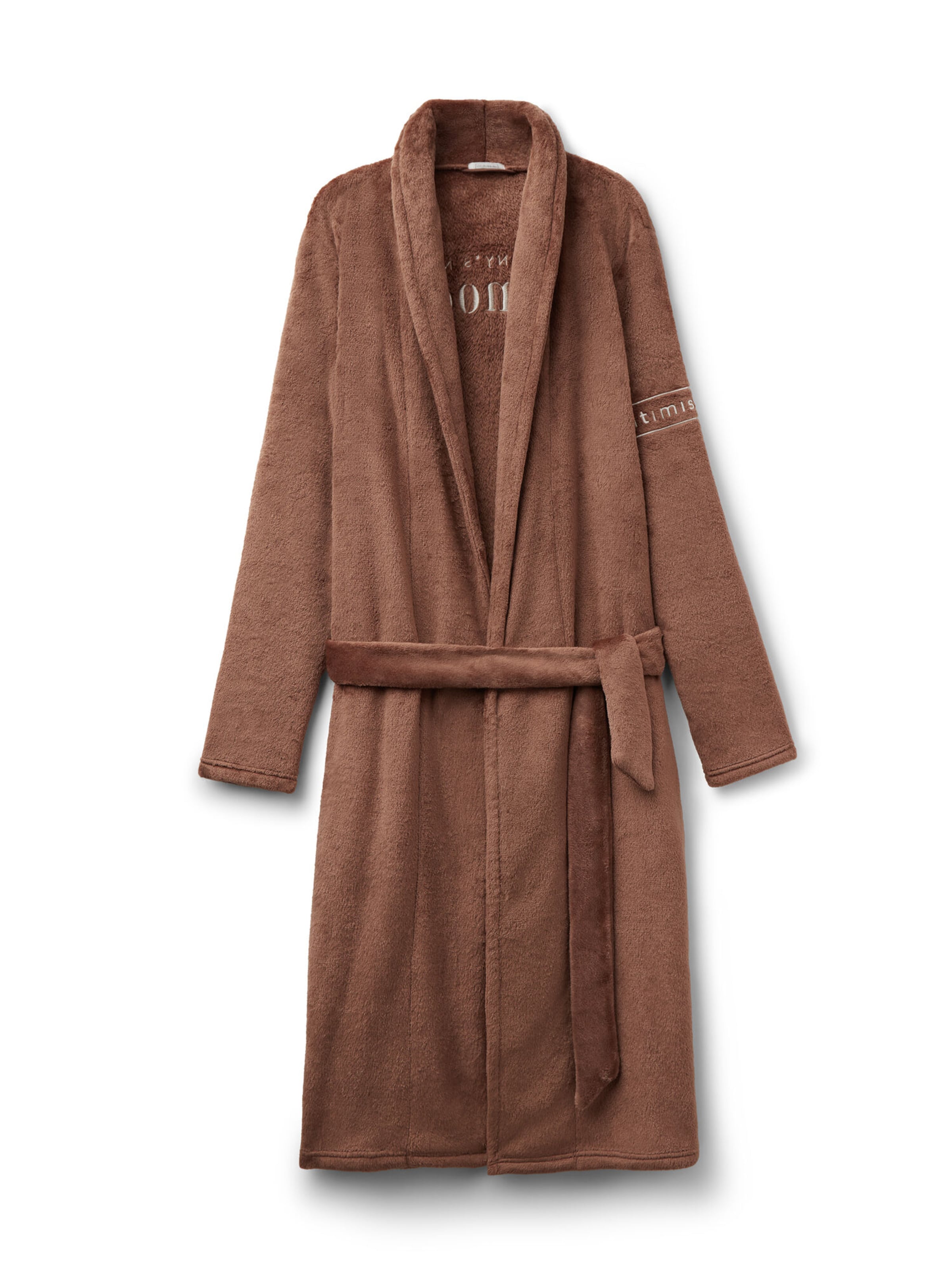 INTIMISSIMI Long Bathrobe in Brown: front