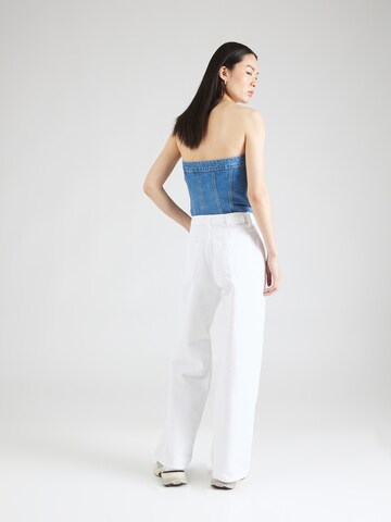 Wide Leg Jean 'HIRS' Lauren Ralph Lauren en blanc