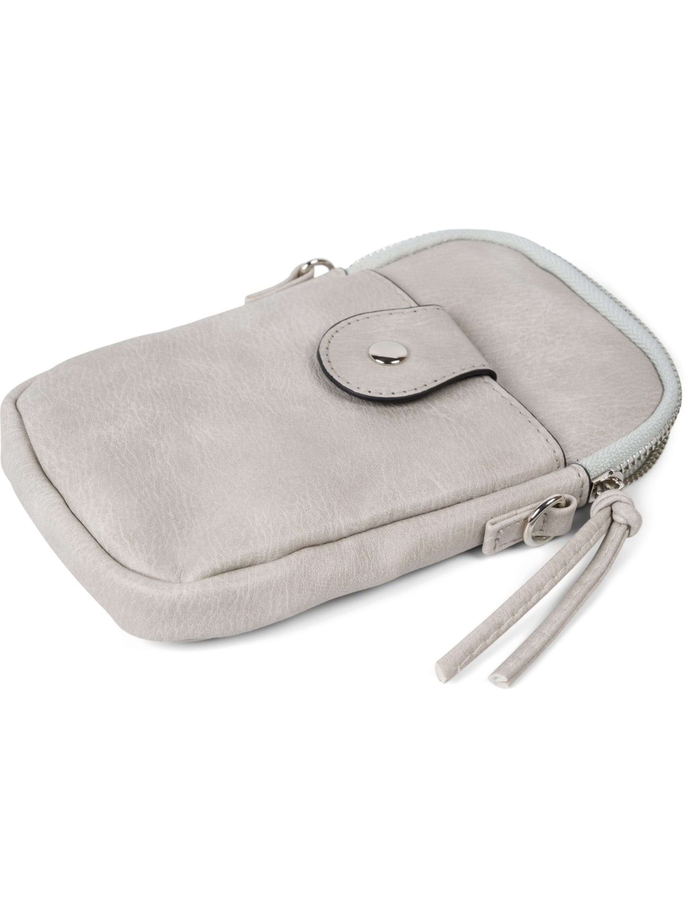 styleBREAKER Crossbody bag 'Mini Umhängetasche Uni' in Grey