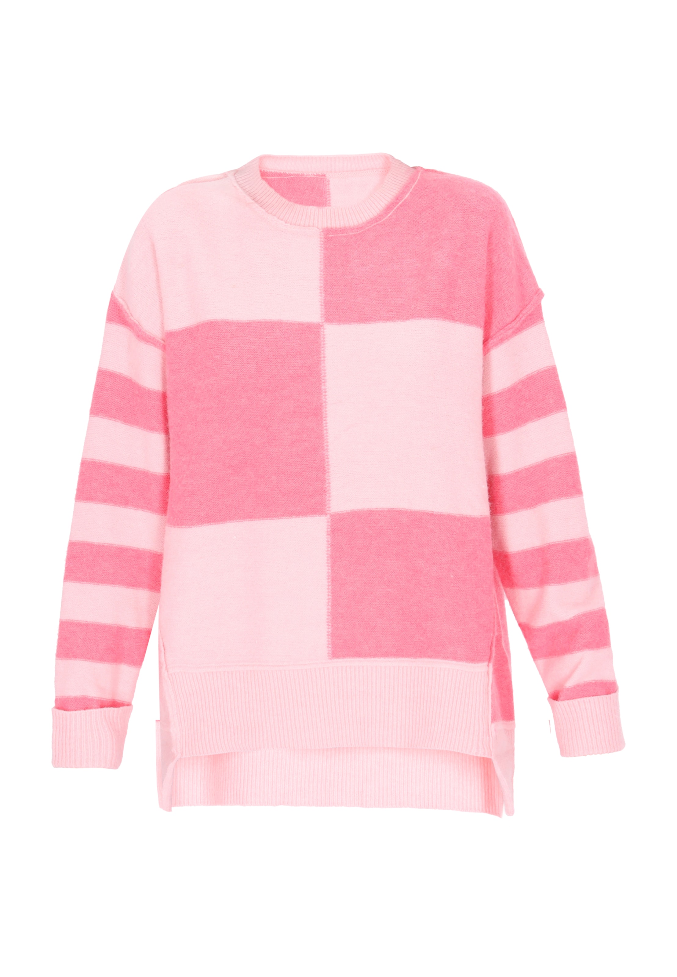 Pull-over swirly en rose : devant