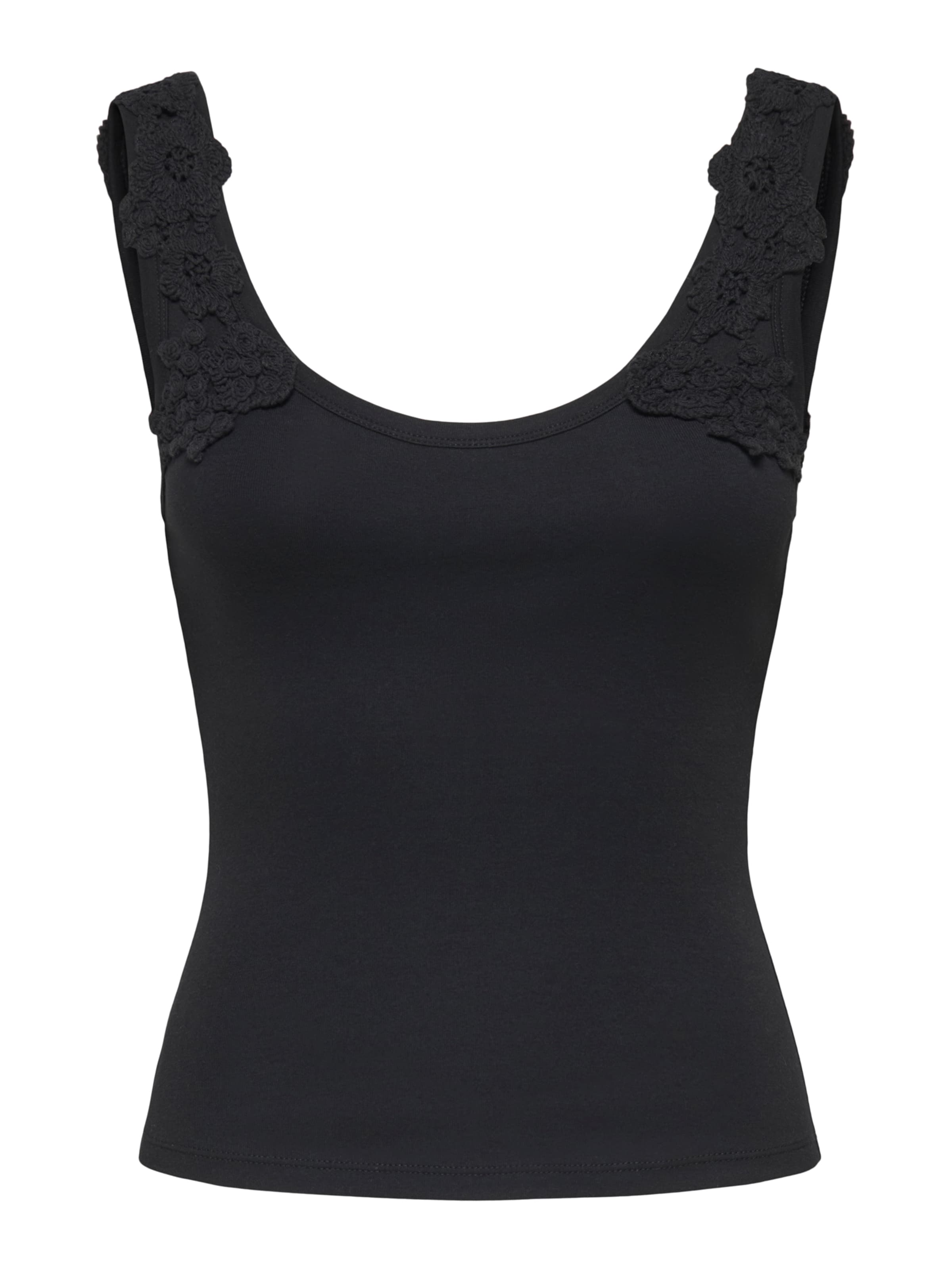 Top 'ONLZANNY' di ONLY in nero: frontale