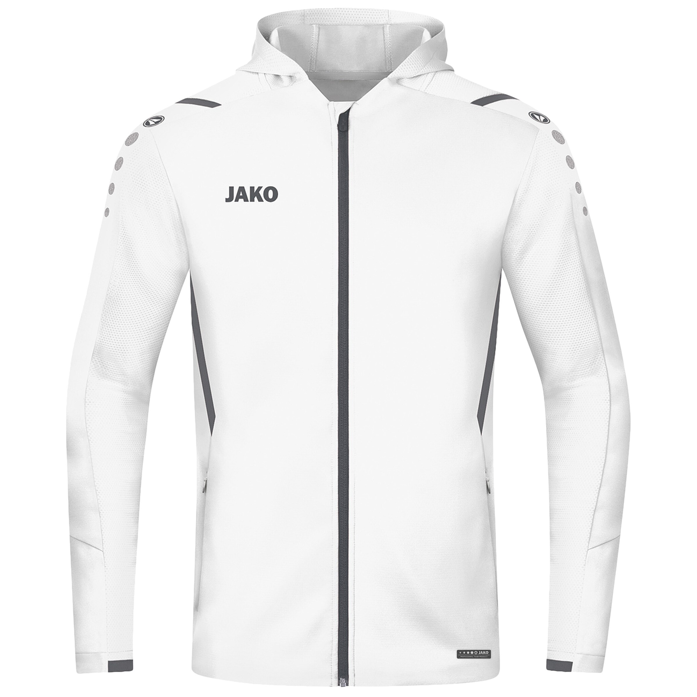 JAKO Sportjacke in Weiß: Vorderseite